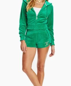 JUICY COUTURE MONOGRAM VELOUR SHORT NEW ARRIVALS