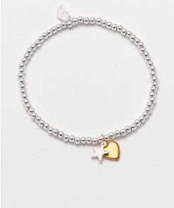 JEWELRY ESTELLA BARTLETT SIENNA HEART & STAR CHARM BRACELET