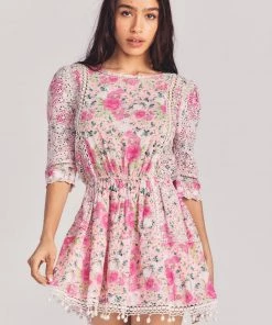 LOVE SHACK FANCY LOVESHACKFANCY NOVALIE MINI DRESS NEW ARRIVALS