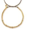 JEWELRY TAI GOLD BEAD BRACELET W/CZ SPACERS
