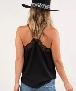 LOVE STITCH LOVESTITCH ZARINA LACE TRIM CAMI