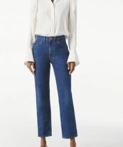 FRAME LE ITALIEN STRAIGHT LEG JEANS PANTS