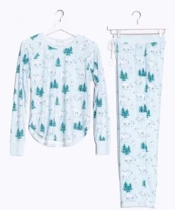 P.J. SALVAGE THERMAL VELOUR POLAR PRINT PANTS 10 P.J. SALVAGE THERMAL VELOUR POLAR PRINT PANTS