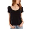 SALTWATER LUXE BASIC SCOOP NECK TEE