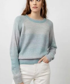 NEW ARRIVALS RAILS VENUS BLUE RAINBOW SWEATER