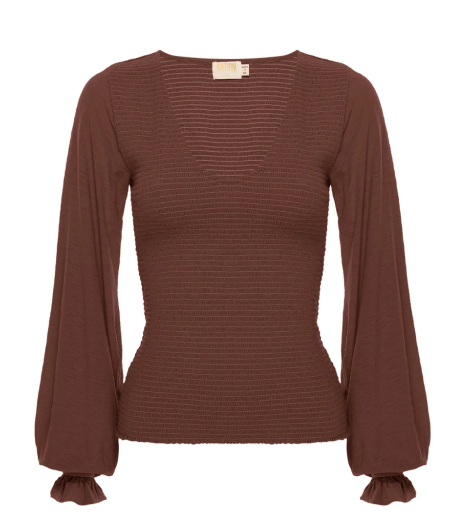 NATION LTD BUNNY SMOCKED TEE 5 NATION LTD BUNNY SMOCKED TEE