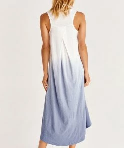 Z SUPPLY AMALFI SLUB DIP DYE DRESS NEW ARRIVALS