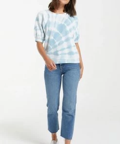 Z SUPPLY GIANNA SPIRAL TIE DYE TEE SWEATERS & KNITS