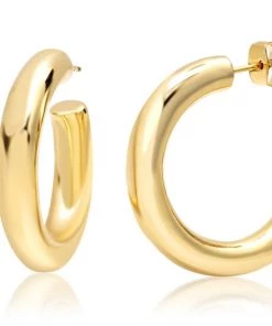 TAI GOLD HUGGIE HOOPS