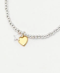 JEWELRY ESTELLA BARTLETT SIENNA HEART & STAR CHARM BRACELET