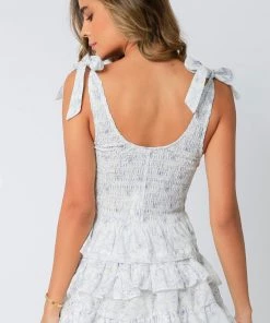 NEW ARRIVALS OLIVACEOUS VIOLET SMOCKED TANK