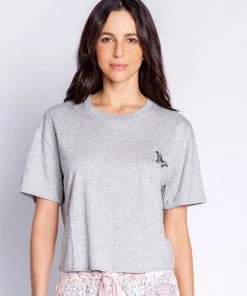 TOPS P.J. SALVAGE BUTTERFLY PLAYFUL PRINTS TEE