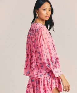 LOVE SHACK FANCY DIONNE TOP TOPS