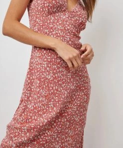 NEW ARRIVALS RAILS AUDRINA DRESS RED DITSY FLORAL
