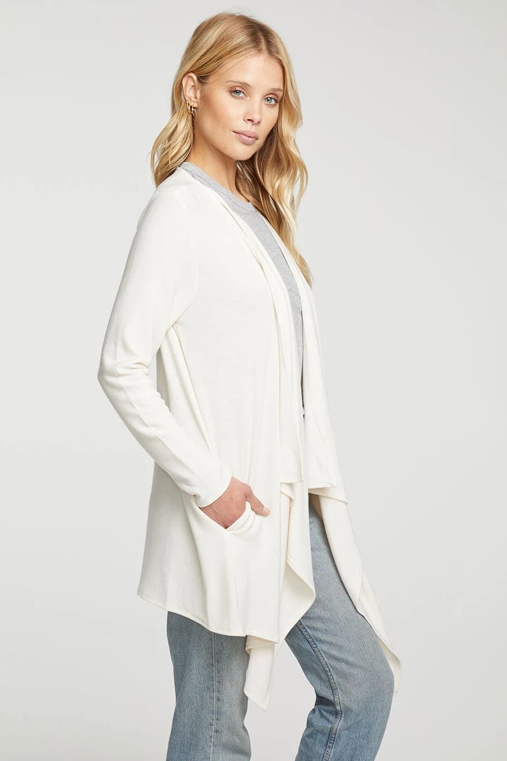 CHASER COZY DRAPE FRONT CARDIGAN 4 CHASER COZY DRAPE FRONT CARDIGAN