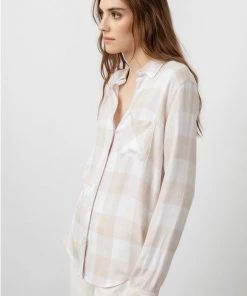 RAILS ALMOND WHITE HUNTER BLOUSE NEW ARRIVALS