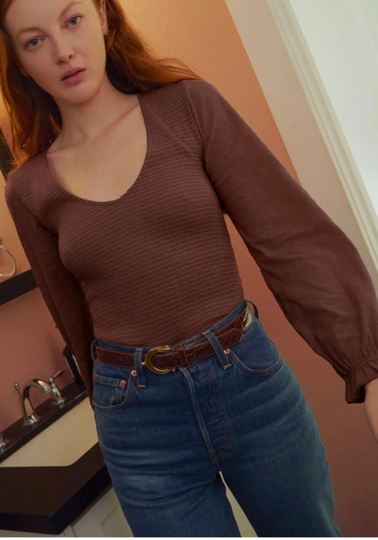 NATION LTD BUNNY SMOCKED TEE 4 NATION LTD BUNNY SMOCKED TEE