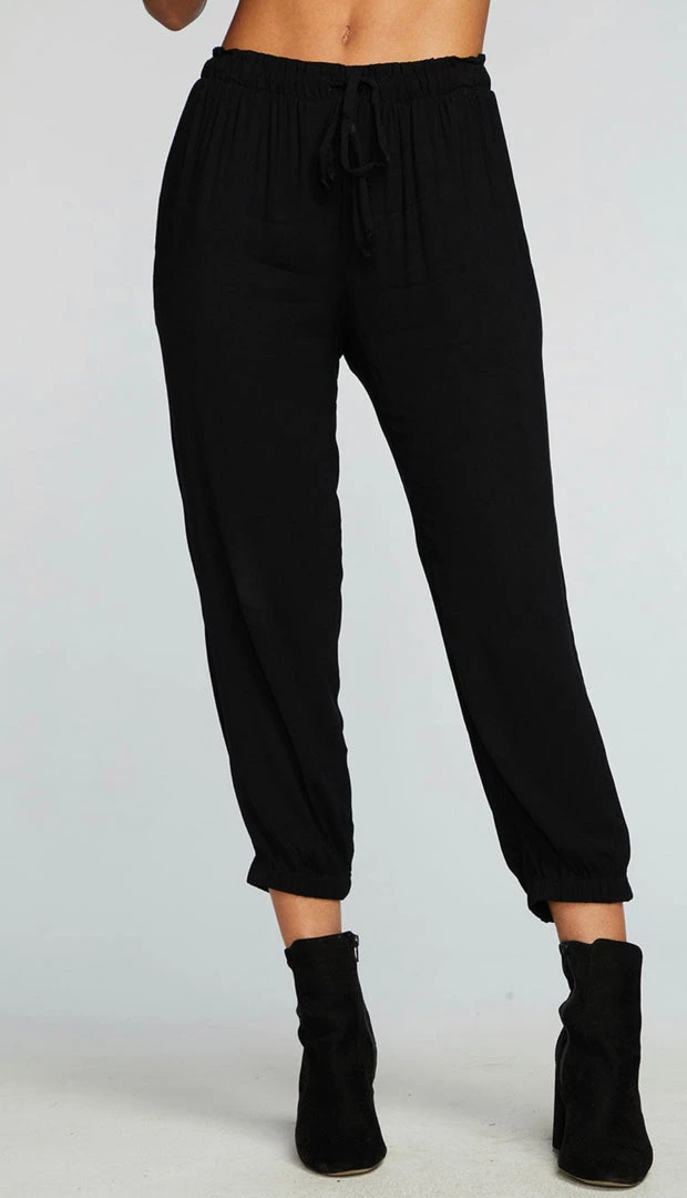 CHASER HEIRLOOM WOVENS CROPPED PAPERBAG WASIT PANT 4 CHASER HEIRLOOM WOVENS CROPPED PAPERBAG WASIT PANT