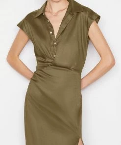 NEW ARRIVALS FRAME SLEEVELESS TWIST DRESS