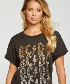 TOPS CHASER AC/DC ROLLED SHORT SLEEVE TEE 7 TOPS CHASER AC/DC ROLLED SHORT SLEEVE TEE