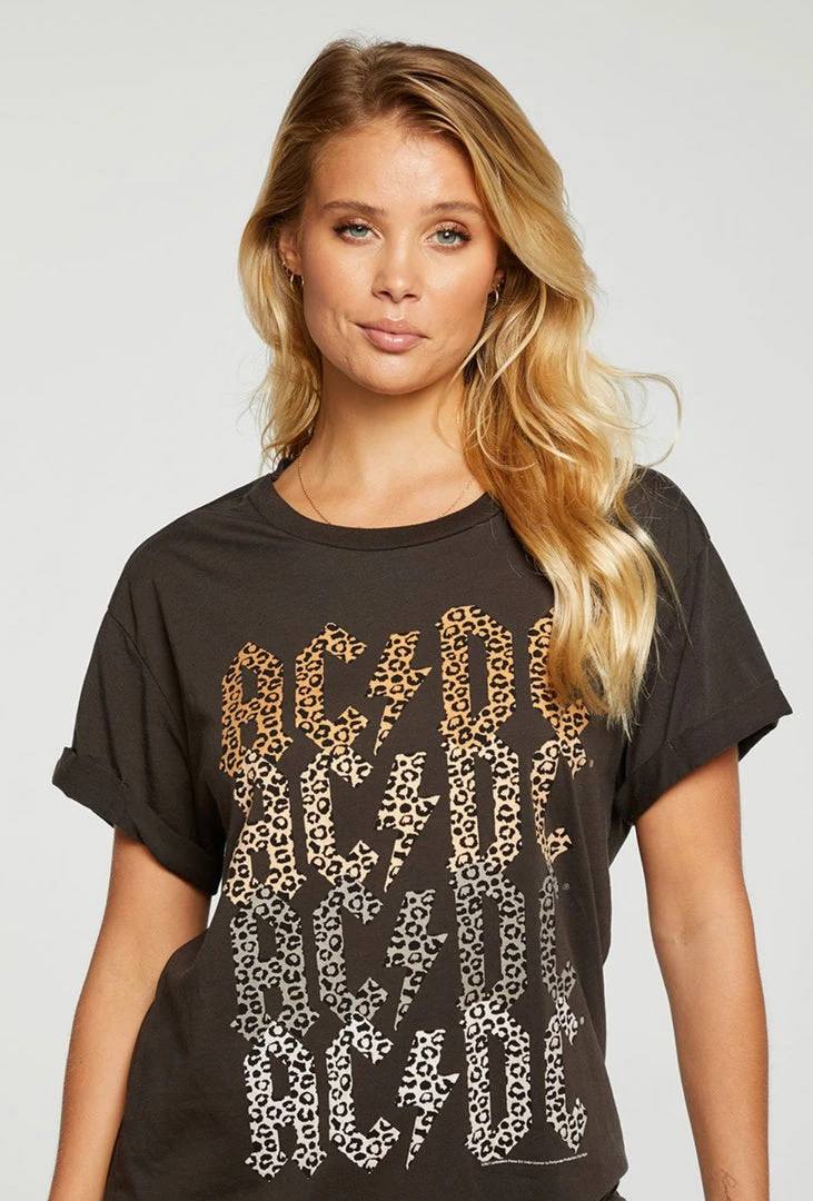 TOPS CHASER AC/DC ROLLED SHORT SLEEVE TEE 5 TOPS CHASER AC/DC ROLLED SHORT SLEEVE TEE