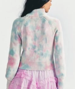 LOVE SHACK FANCY LOVESHACKFANCY FLORRIE ZIP UP JACKET