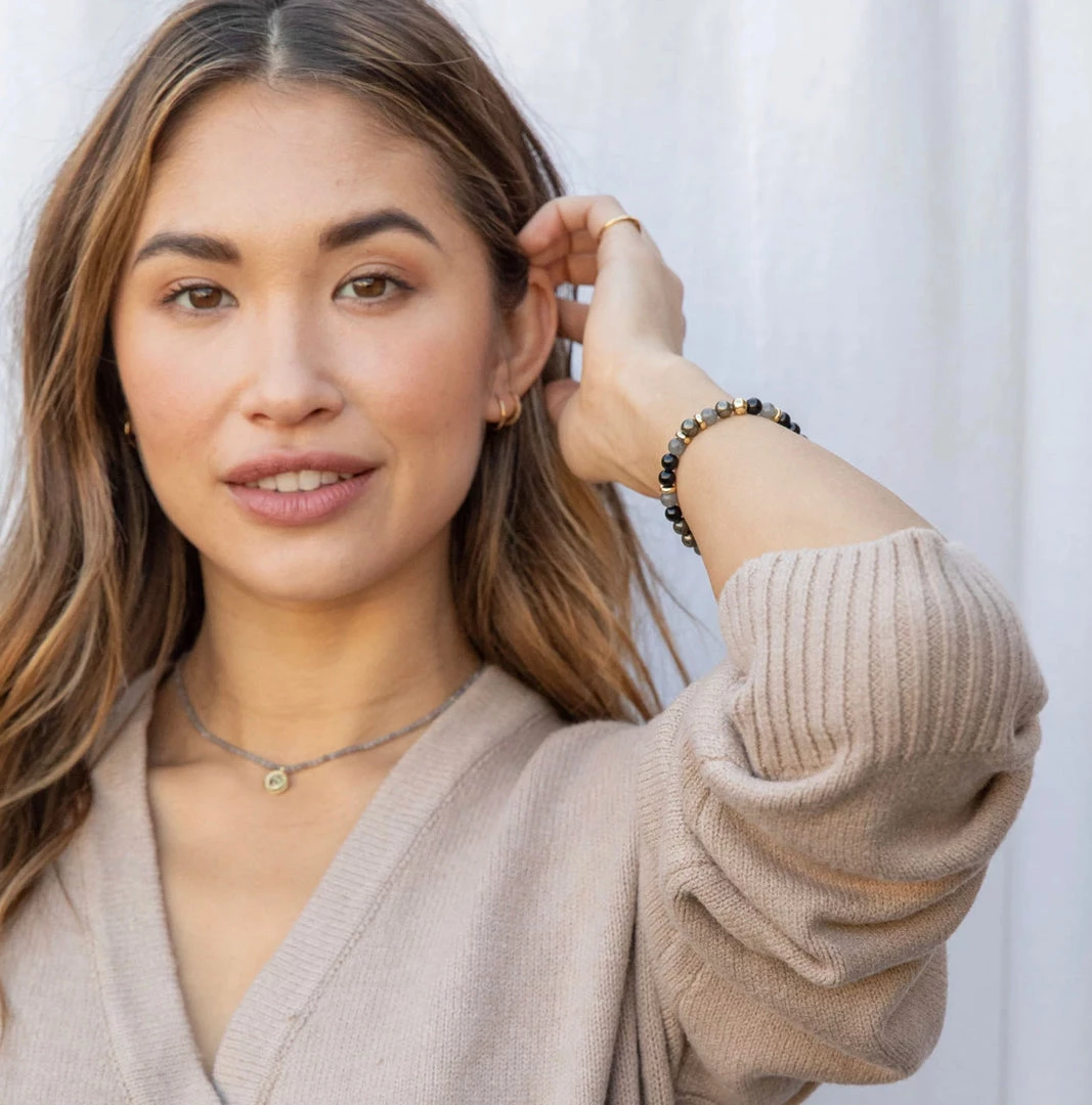 GORJANA POWER GEMSTONE MANTRA BRACELET FOR VIRTUE 5 GORJANA POWER GEMSTONE MANTRA BRACELET FOR VIRTUE