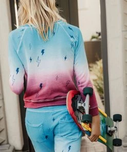 SALE CHASER OMBRE BOLTZ PULLOVER