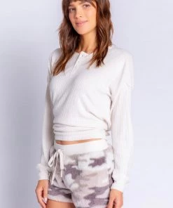 P.J. SALVAGE PLUSH CAMO SHORTS NEW ARRIVALS
