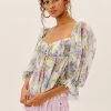 FOR LOVE AND LEMONS FOR LOVE & LEMONS MEADOW BLOUSE TOPS