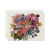 GIFTS RED CAP HAPPY WEDDING FLOWERS CARD