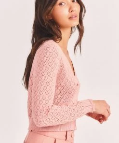 NEW ARRIVALS LOVESHACKFANCY JANIE CROPPED CARDIGAN