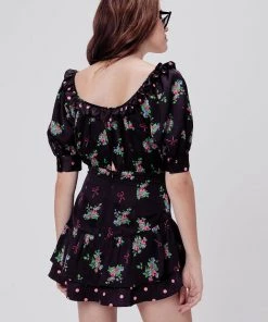 FOR LOVE AND LEMONS WILSON PRINT MINI DRESS