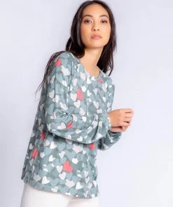NEW ARRIVALS P.J. SALVAGE LOVE IN CAMO LONG SLEEVE