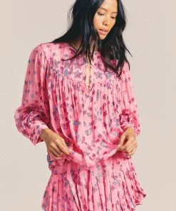 LOVE SHACK FANCY DIONNE TOP TOPS