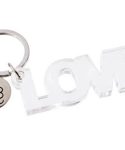 SANTA BARBARA ACRYLIC WORD KEYCHAIN