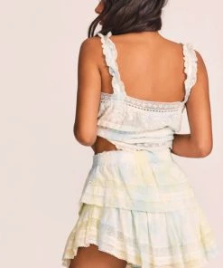LOVESHACKFANCY RUFFLE MINI SKIRT