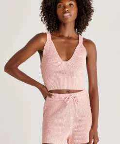 Z SUPPLY SUMMER SWEATER CAMI GUAVA