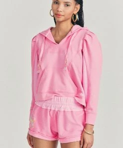 LOVE SHACK FANCY SHORTS LOVESHACKFANCY ANTHEA KNIT SHORT