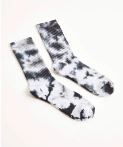 Z SUPPLY BLACK TIE DYE SOCKS