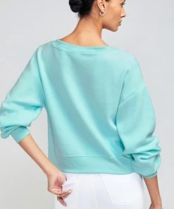 TOPS WILDFOX COBALT V-NECK