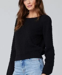 NEW ARRIVALS SALTWATER LUXE BORDEAUX SWEATER