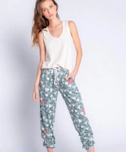 NEW ARRIVALS P.J. SALVAGE HEART CAMO JOGGER