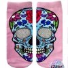 LIVING ROYAL SUGAR SKULL GLITTER ANKLE SOCK 54352