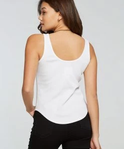 NEW ARRIVALS CHASER VINTAGE RIB CROPPED TANK