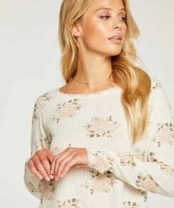 CHASER HERITAGE WAFFLE LACE LAYERING TEE TOPS 9 CHASER HERITAGE WAFFLE LACE LAYERING TEE TOPS