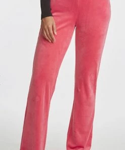 JUICY COUTURE VELOUR PANT BOMBSHELL PINK