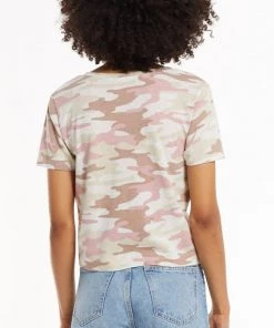 Z SUPPLY MAUVE CAMO SKIMMER TEE 8 Z SUPPLY MAUVE CAMO SKIMMER TEE