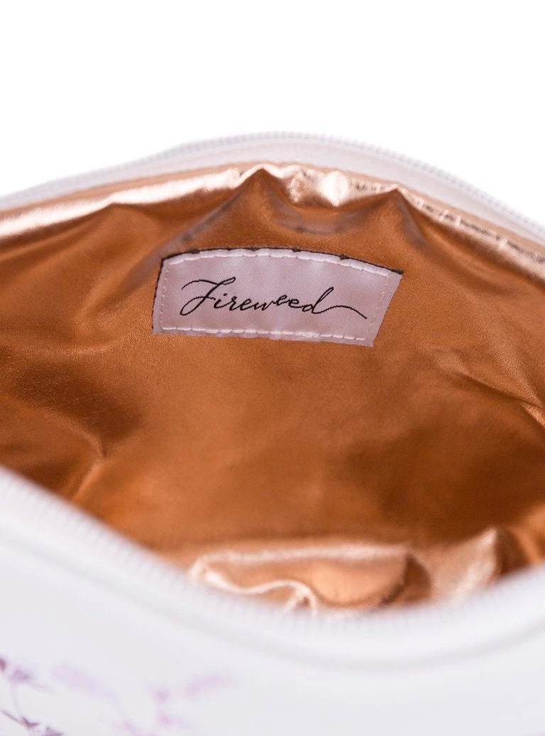 PAPAYA FIREWEED SMALL TASSEL POUCH 4 PAPAYA FIREWEED SMALL TASSEL POUCH