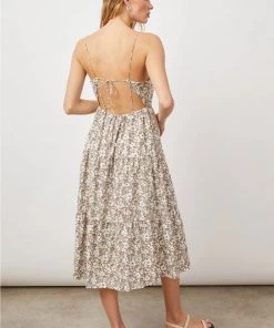 NEW ARRIVALS RAILS LENI-CAFE FLORAL DRESS